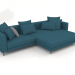 3D Modell Sofa Carol 3060 x 1080 (Aura 18) - Vorschau