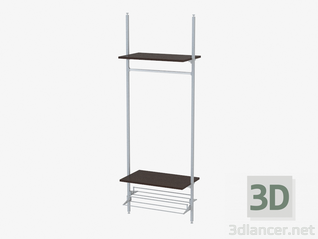 modello 3D Scaffalature (st 5) - anteprima