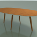 3D Modell Ovaler Tisch 3507 (H 74 - 200x110 cm, M02, Teak-Effekt, Option 1) - Vorschau