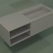 3d model Washbasin with drawer and compartment (06UC724D2, Clay C37, L 120, P 50, H 36 cm) - preview