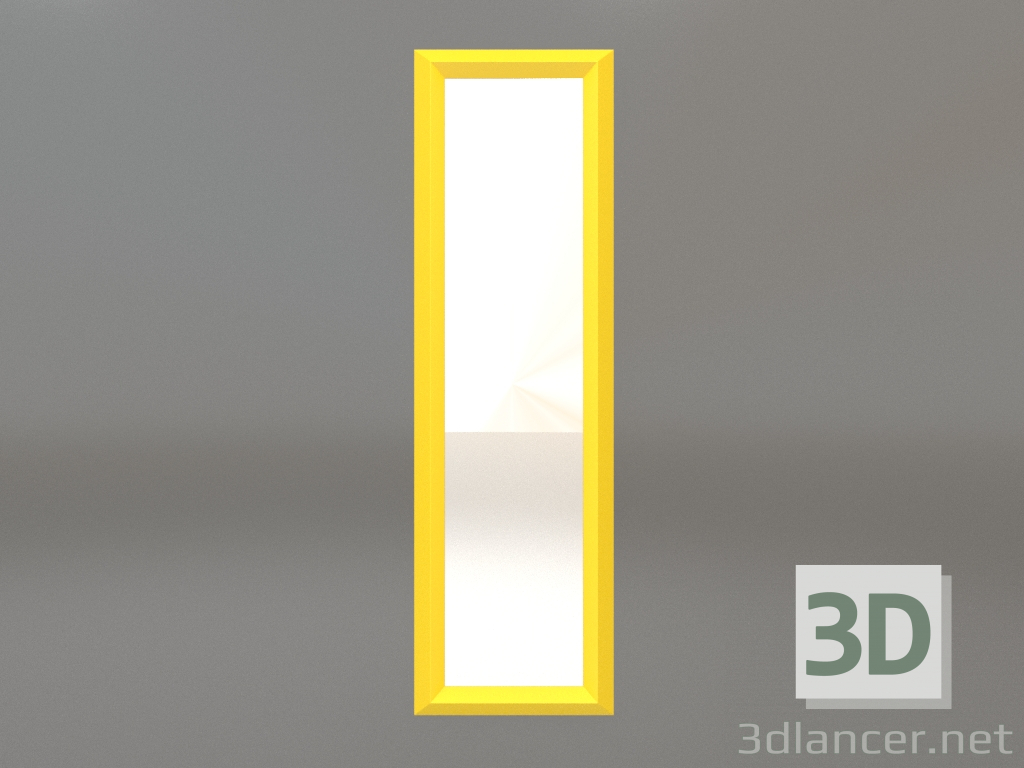 3d model Espejo ZL 06 (450x1500, amarillo luminoso) - vista previa