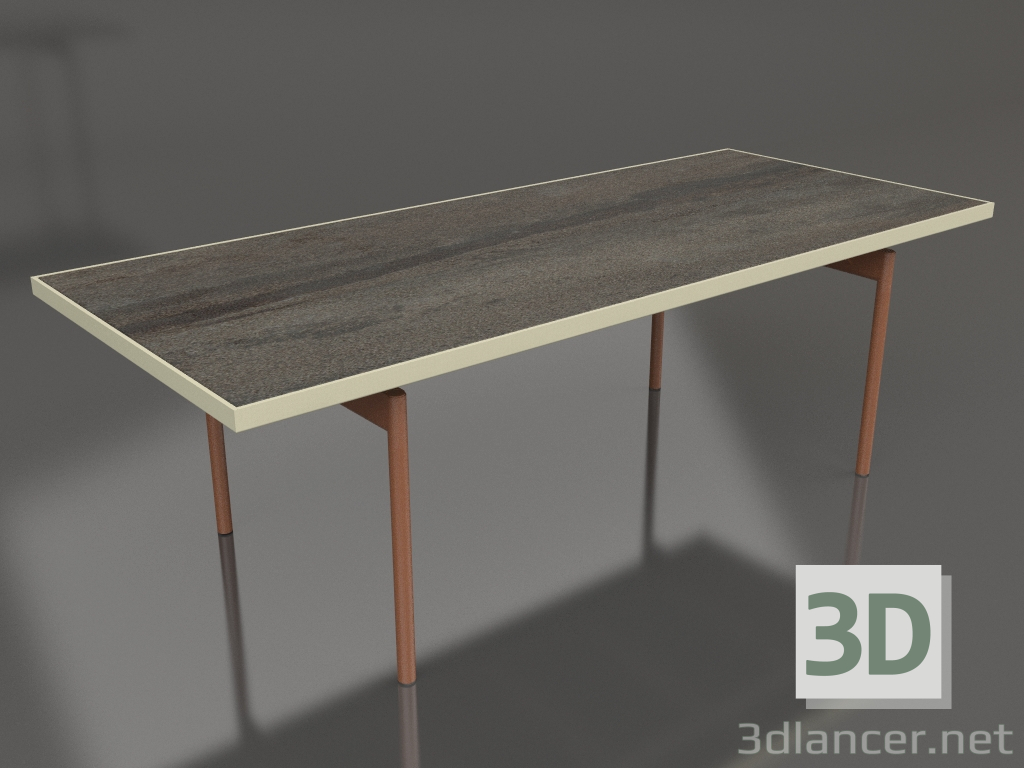 3d model Dining table (Gold, DEKTON Radium) - preview