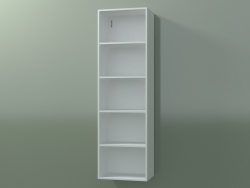 Wall tall cabinet (8DUBDC01, Glacier White C01, L 36, P 24, H 120 cm)