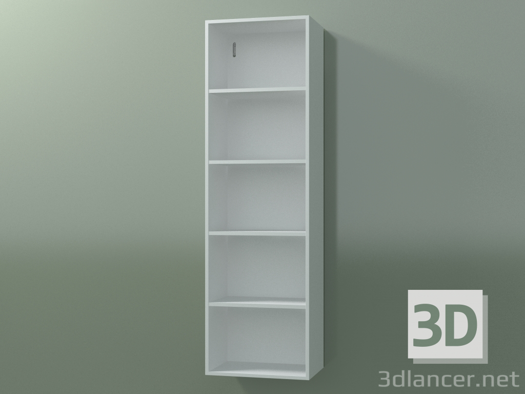 modello 3D Mobile alto Wall (8DUBDC01, Glacier White C01, L 36, P 24, H 120 cm) - anteprima