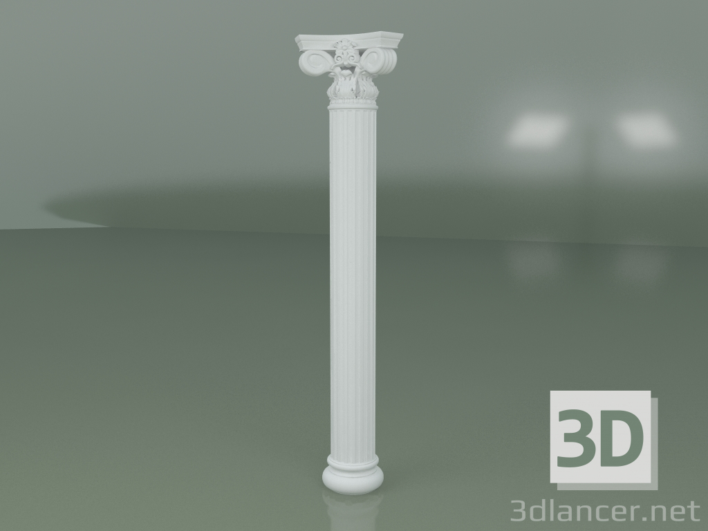 3d model Plaster column KN005 - preview