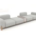 3D Modell Modulares Sofa (Komposition 20) - Vorschau