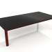 3d model Coffee table 70×140 (Wine red, DEKTON Domoos) - preview