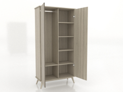 Cabinet 4 1000x450x2000 mm (open, lightened oak)