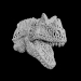 3d Dragon head voronoy model buy - render