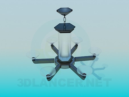 modello 3D Lampadario-Lanterna - anteprima