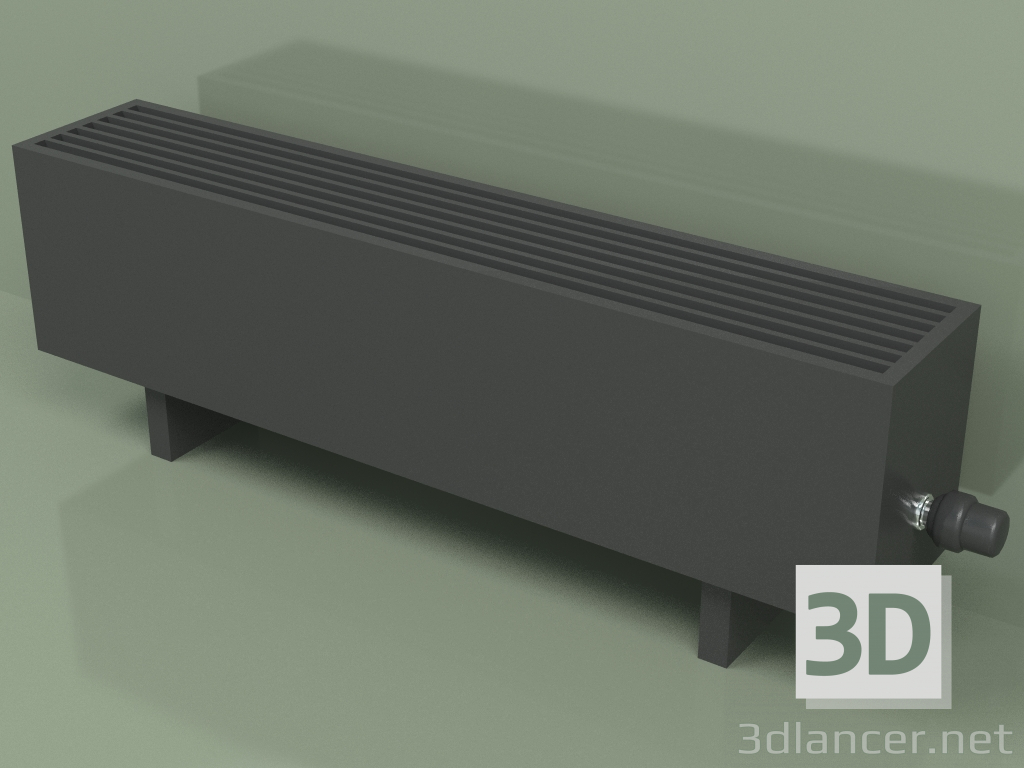 modello 3D Convettore - Aura Basic (240x1000x186, RAL 9005) - anteprima