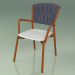 3D modeli Sandalye 221 (Metal Pas, Poliüretan Reçine Gri, Dolgulu Kemer Gri-Mavi) - önizleme