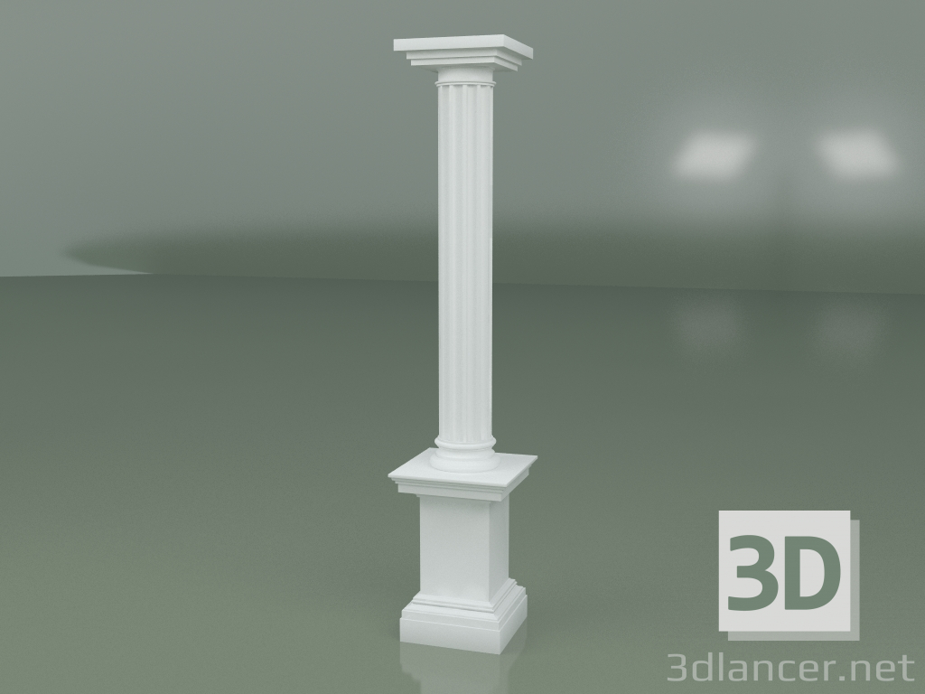 modello 3D Colonna in gesso KN006 - anteprima