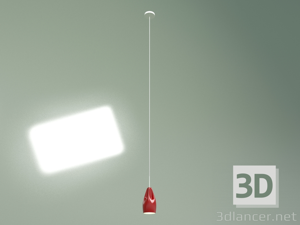 3D Modell Pendelleuchte Miranda Durchmesser 13 (rot) - Vorschau