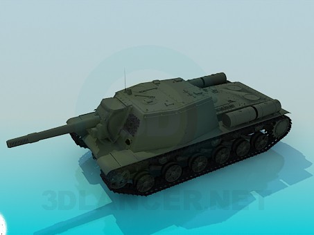 modello 3D SU-152 - anteprima