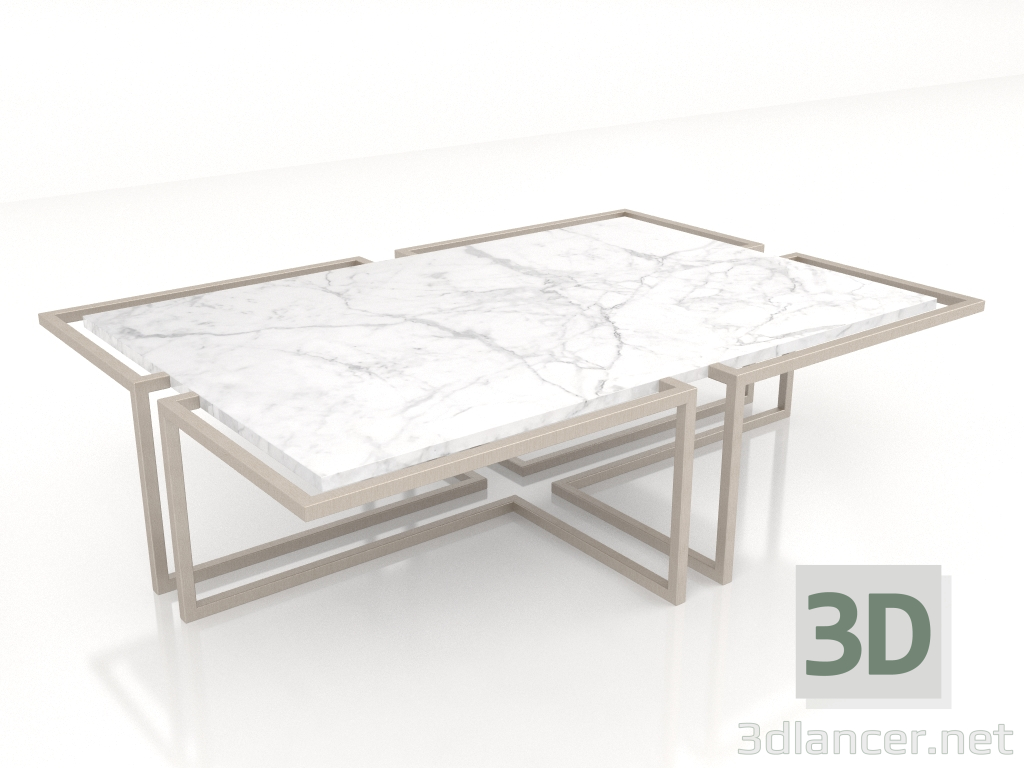 modello 3D Tavolino grande (C348) - anteprima