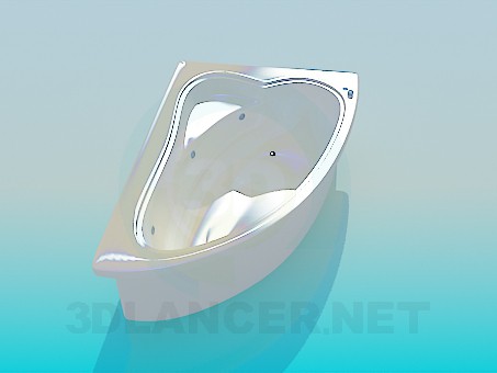 3D Modell Eckbadewanne - Vorschau