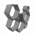 Regal in Form von Waben 3D-Modell kaufen - Rendern