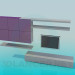 3D Modell Schrank für Wohnzimmer - Vorschau