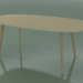 3D Modell Ovaler Tisch 3507 (H 74 - 200 x 110 cm, M02, gebleichte Eiche, Option 2) - Vorschau