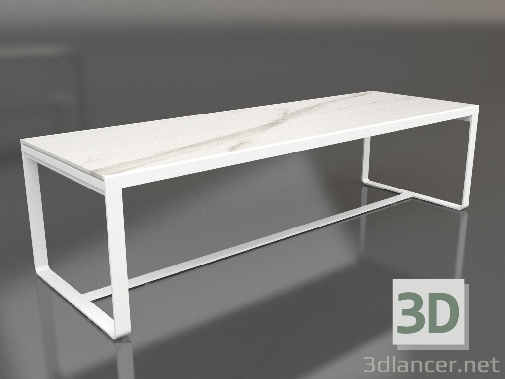 3D modeli Yemek masası 270 (DEKTON Aura, Beyaz) - önizleme