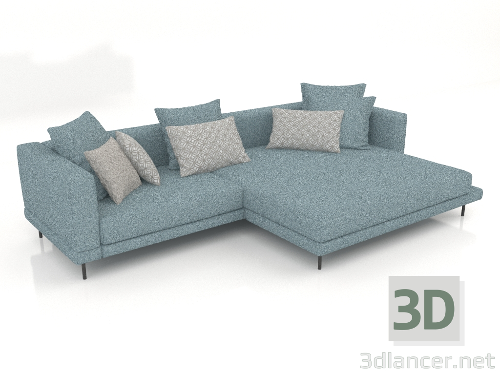 modello 3D Divano Carol 3060 x 1080 (Beretta 14) - anteprima