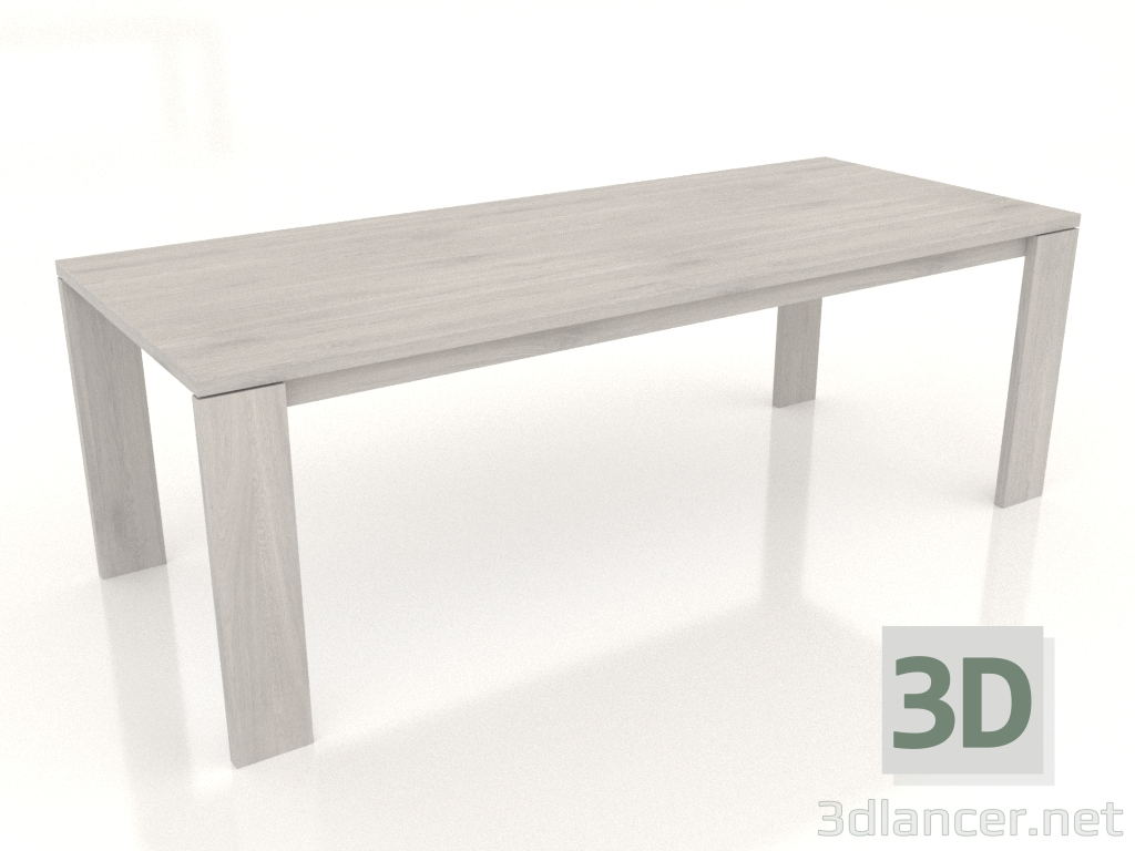 modèle 3D Table à manger BLANK 2200x900x750 mm (chêne blanchi) - preview