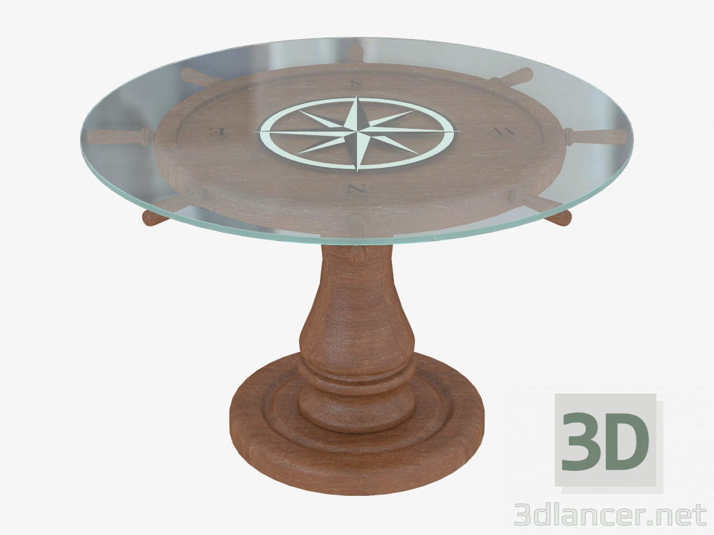 3 डी मॉडल दौर कॉफी टेबल - पूर्वावलोकन