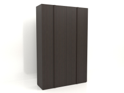 Wardrobe MW 01 wood (1800x600x2800, wood brown dark)