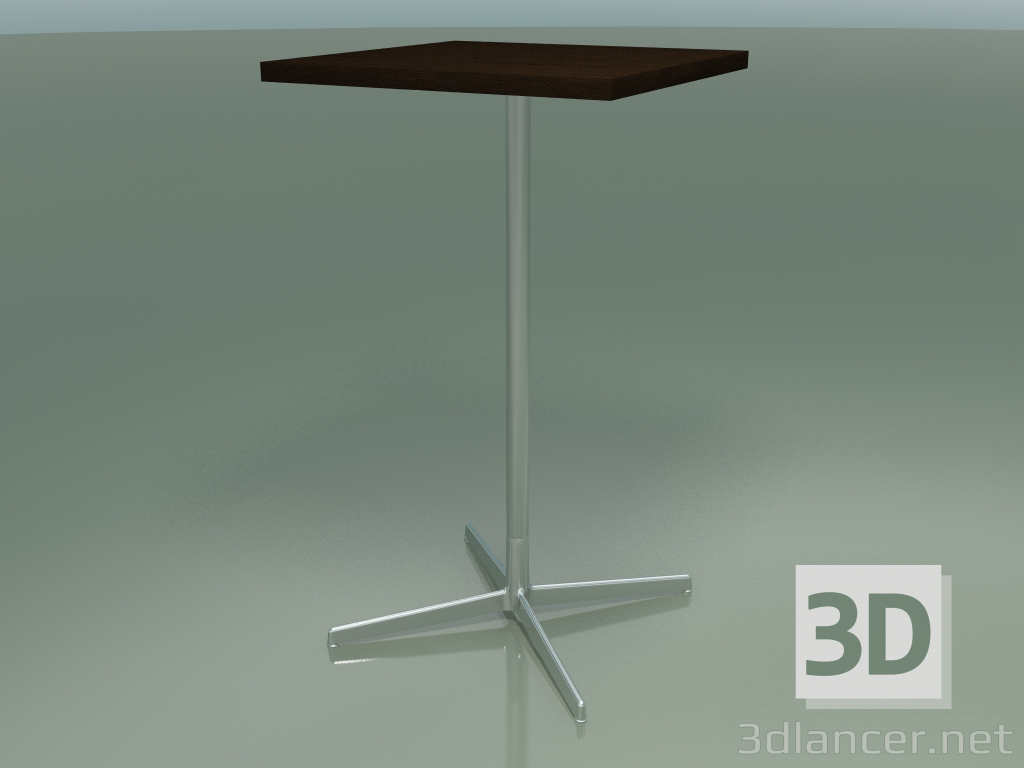 modello 3D Tavolo quadrato 5568 (H 105.5 - 60x60 cm, Wenge, LU1) - anteprima