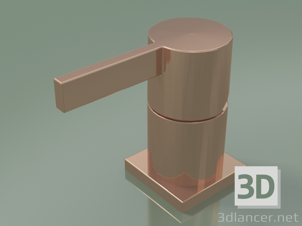 3d model Mezclador monomando de bañera en el lateral de la bañera (29200670-49) - vista previa