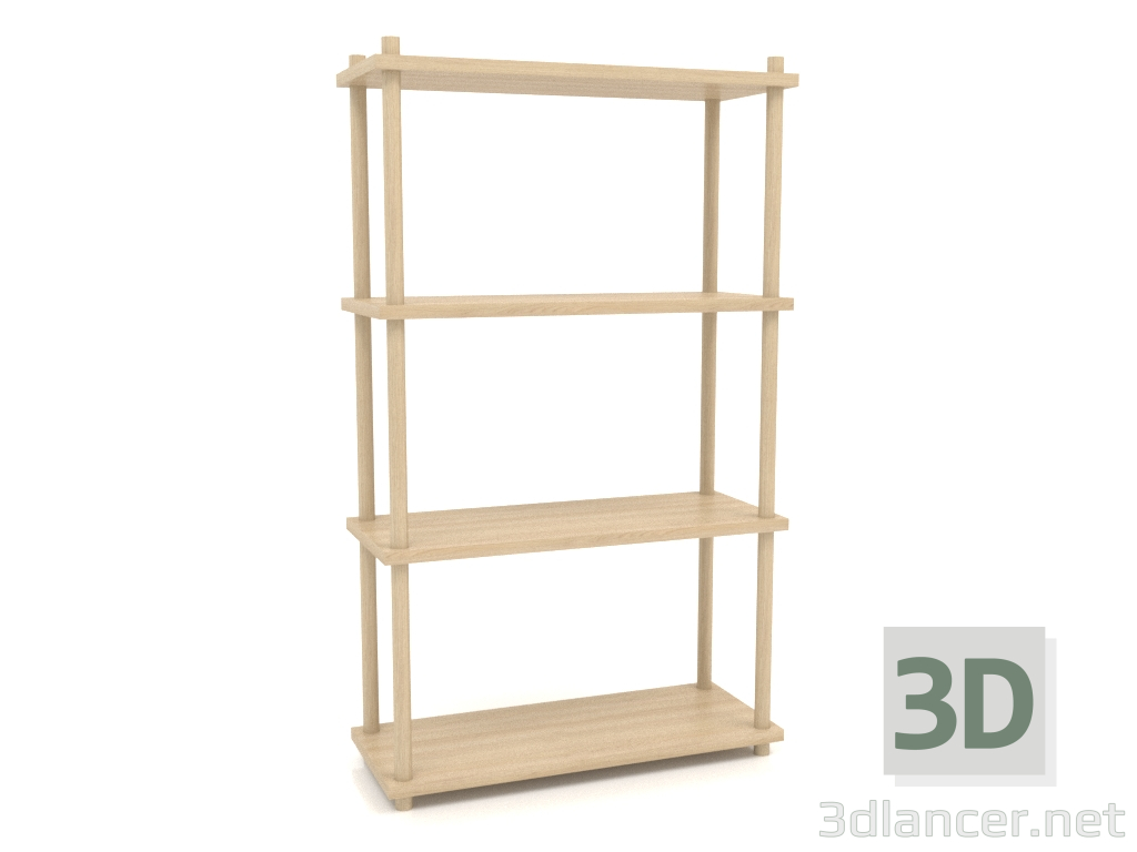 modello 3D Rack ST 04 (500х200х848, legno bianco) - anteprima