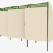3d model Canopy for 3 containers MSW (9016) - preview
