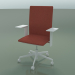 3D Modell Stuhl mit hoher Rückenlehne 6503 (5 Rollen, mit abnehmbarer Polsterung, verstellbarer 3D-Armlehne XL - Vorschau