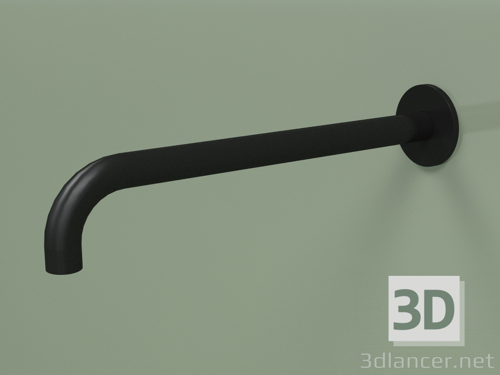 3D Modell Wandauslauf 90 ° Lmax 300 mm (BC013, NO) - Vorschau