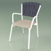 3D Modell Chair 221 (Metallmilch, Polyurethanharz Maulwurf, gepolsterter Gürtel Grau-Blau) - Vorschau