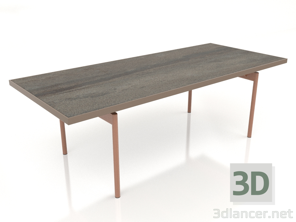 modello 3D Tavolo da pranzo (Bronzo, DEKTON Radium) - anteprima