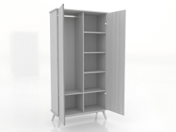 Schrank 4 1000x450x2000 mm (offen, weiß RAL 9010)