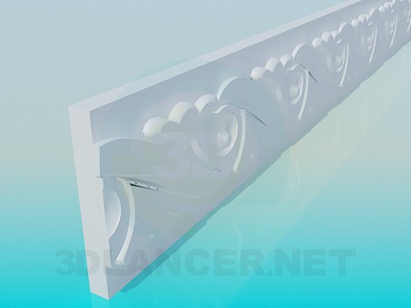 modello 3D Baguette sul soffitto - anteprima