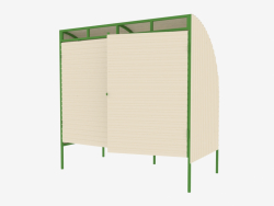 Vordach für 2 Container MSW (9015)