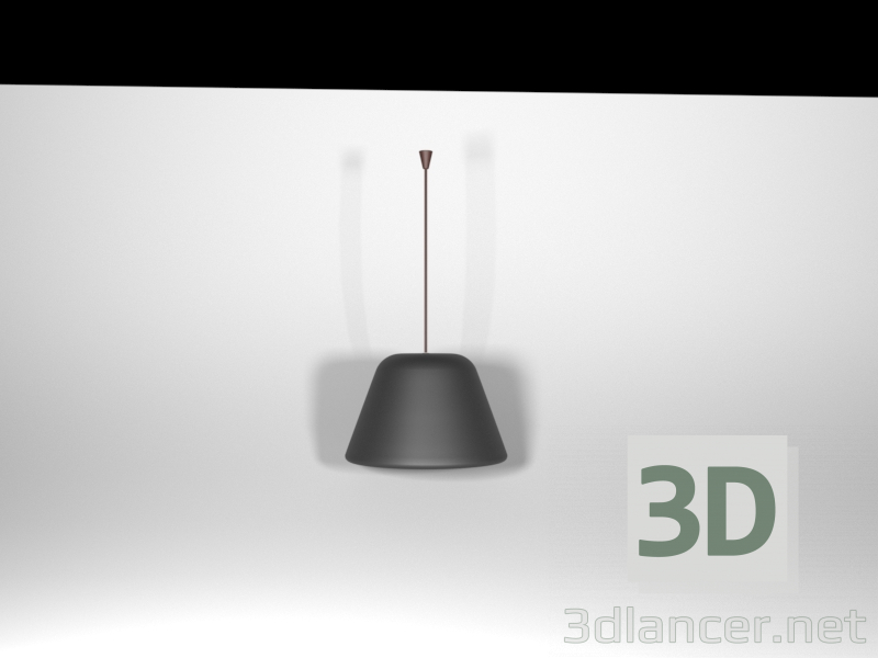 Modelo 3d Lâmpada simples - preview