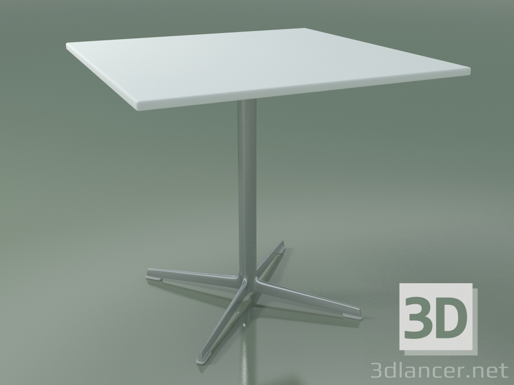 modello 3D Tavolo quadrato 0967 (H 74 - 80x80 cm, M02, LU1) - anteprima