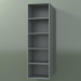 3d model Wall tall cabinet (8DUBDD01, Silver Gray C35, L 36, P 36, H 120 cm) - preview