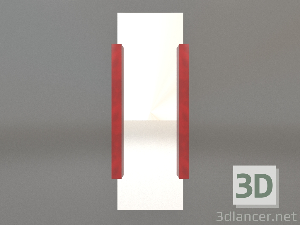 3 डी मॉडल मिरर ZL 07 (575х1500, लाल) - पूर्वावलोकन