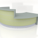 3D modeli Resepsiyon masası Valde LAV30L (2922x1486) - önizleme