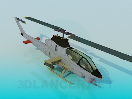 3d model Helicóptero de combate AH 12 - vista previa