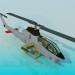 3d model Helicóptero de combate AH 12 - vista previa