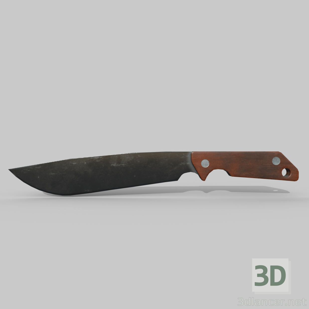 3d кухонный нож модель купить - ракурс