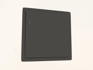 3D-модель "Вимикач 1-клавішний з підсвічуванням (10 A, 250 В, чорний, DA29028) R98"