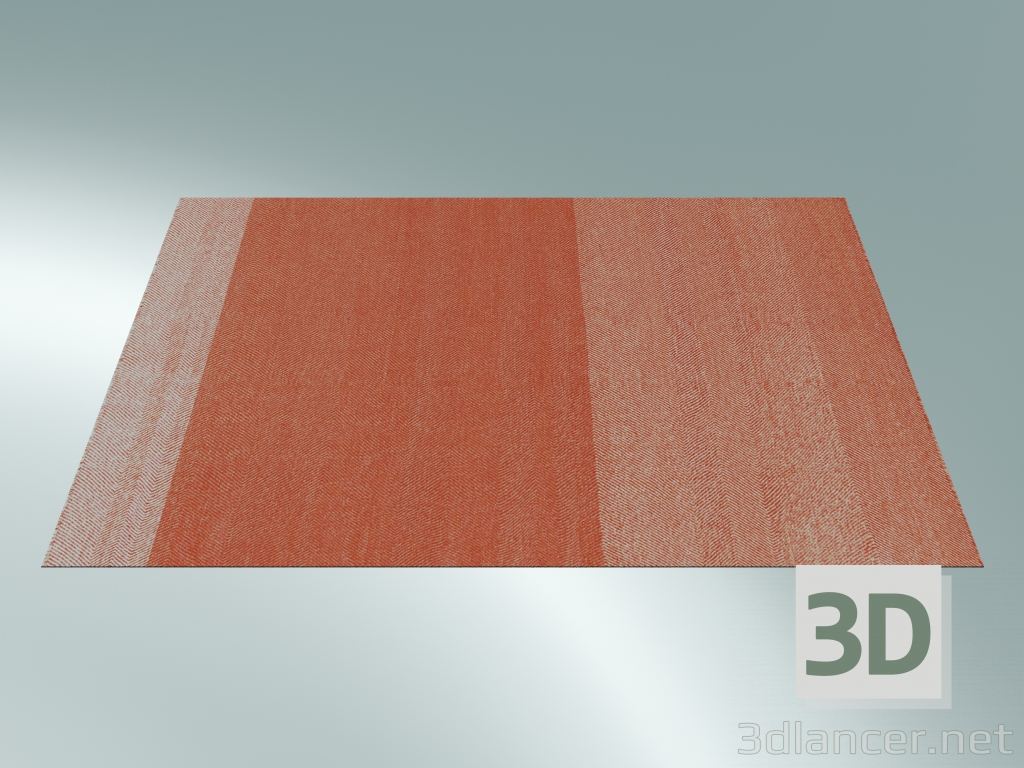 3D Modell Teppich Varjo (170x240 cm, Mandarine) - Vorschau